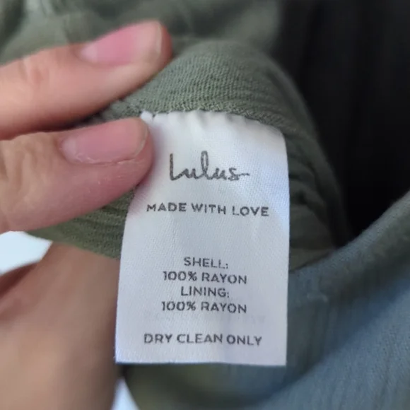 Lulus Light Sage Green Full Length Occasion Event Evening Wrap Maxi Dress SZ L - Picture 9 of 9